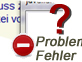 Probleme und  Fehlermeldungen
