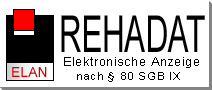 Logo: REHADAT-Elan: Elektronische Anzeige nach § 80 SGB IX