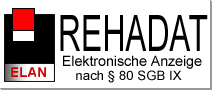 Logo: REHADAT-Elan: Elektronische Anzeige nach § 80 SGB IX