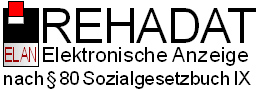 zur Startseite: REHADAT-Elan05: Elektronische Anzeige nach § 80 SGB IX, Anzeigejahr 2005